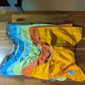 Colorful Cloth Diaper Cover Set by